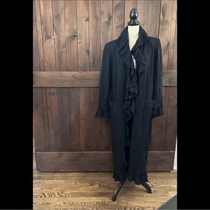 ST. JOHN COLLECTION Ruffle Cardigan